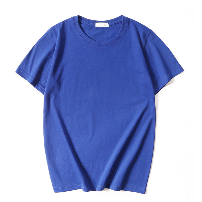 180g Plain Color Short Sleeve T-Shirt - Wholesale Custom Logo Print Crew Neck Tee - Image 8