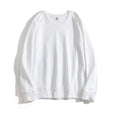 Heavy Long Sleeve Sweatshirt - Men's Solid Color Crew Neck Casual Top - Image 6