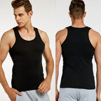 Men's Tank Top Vest - Solid Color Athletic Gym Workout Shirt - Image 2