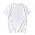 180g Plain Color Short Sleeve T-Shirt - Wholesale Custom Logo Print Crew Neck Tee - Image 6