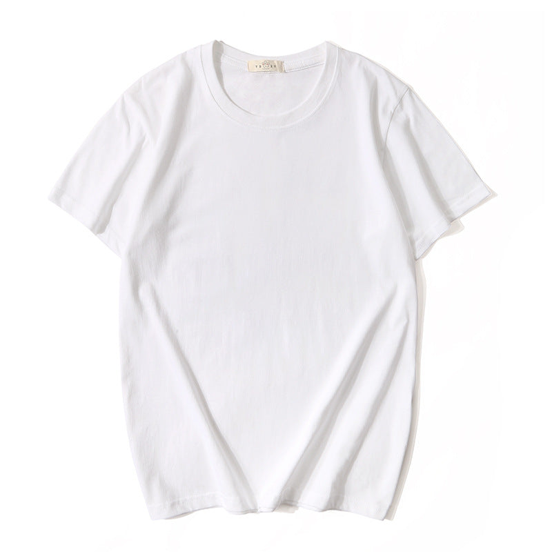 180g Plain Color Short Sleeve T-Shirt - Wholesale Custom Logo Print Crew Neck Tee - Image 6