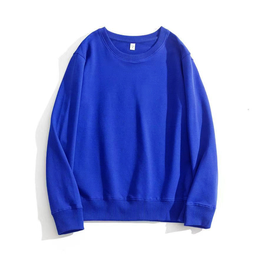 Heavy Long Sleeve Sweatshirt - Men's Solid Color Crew Neck Casual Top - Image 11
