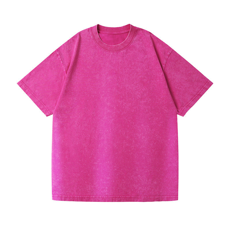 230g Vintage Washed Cotton T-Shirt - Drop Shoulder Oversized Tee Wholesale - Image 5