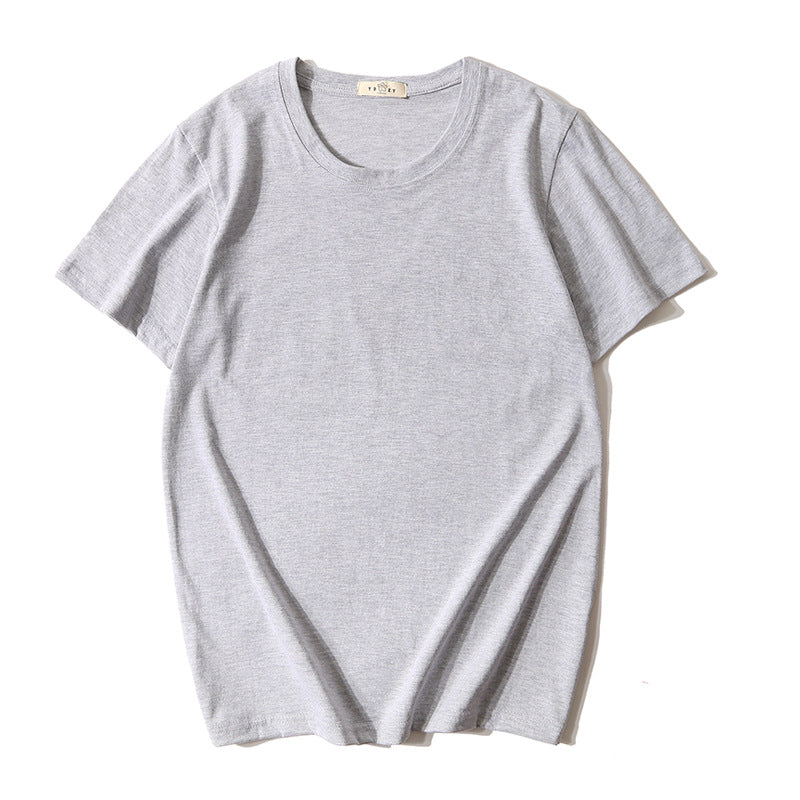 180g Plain Color Short Sleeve T-Shirt - Wholesale Custom Logo Print Crew Neck Tee - Image 15