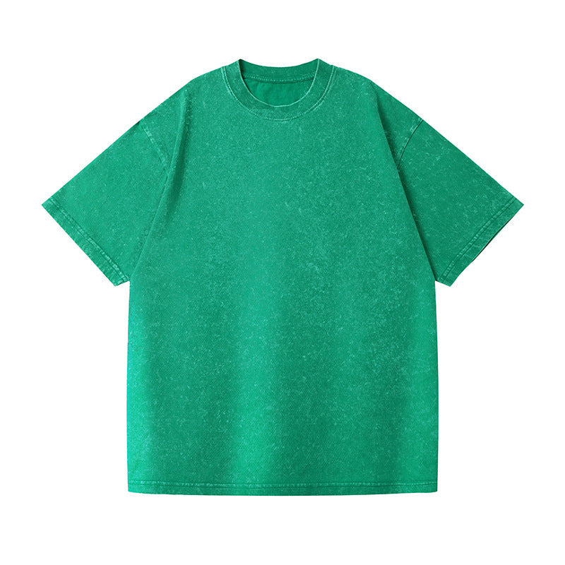 230g Vintage Washed Cotton T-Shirt - Drop Shoulder Oversized Tee Wholesale - Image 13