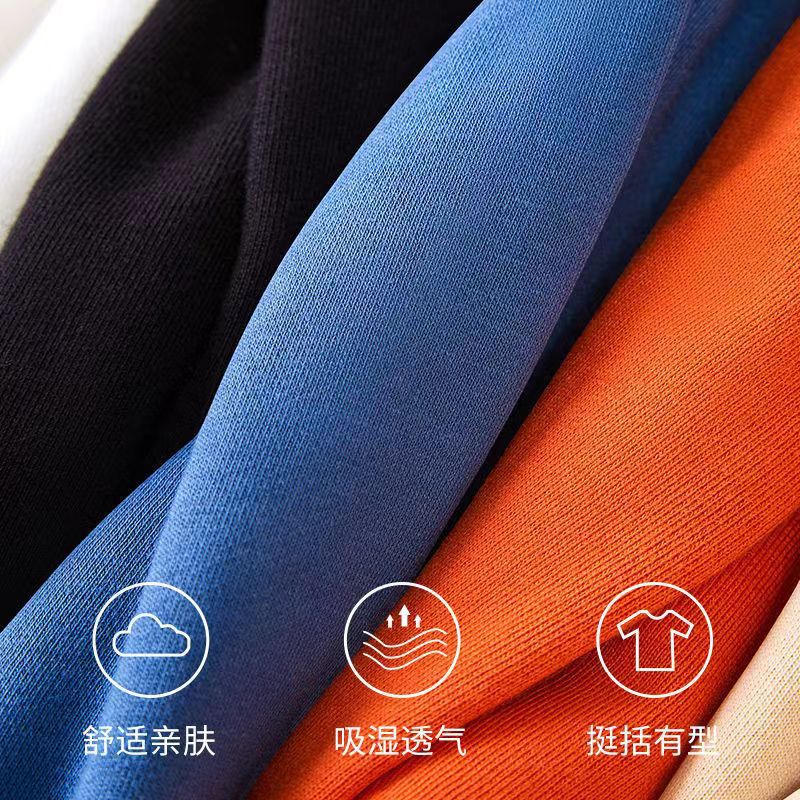 Heavy Long Sleeve Sweatshirt - Men's Solid Color Crew Neck Casual Top - Image 3