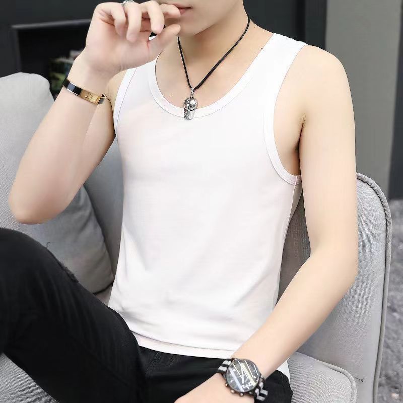 Men's Tank Top Vest - Solid Color Athletic Gym Workout Shirt - Image 6