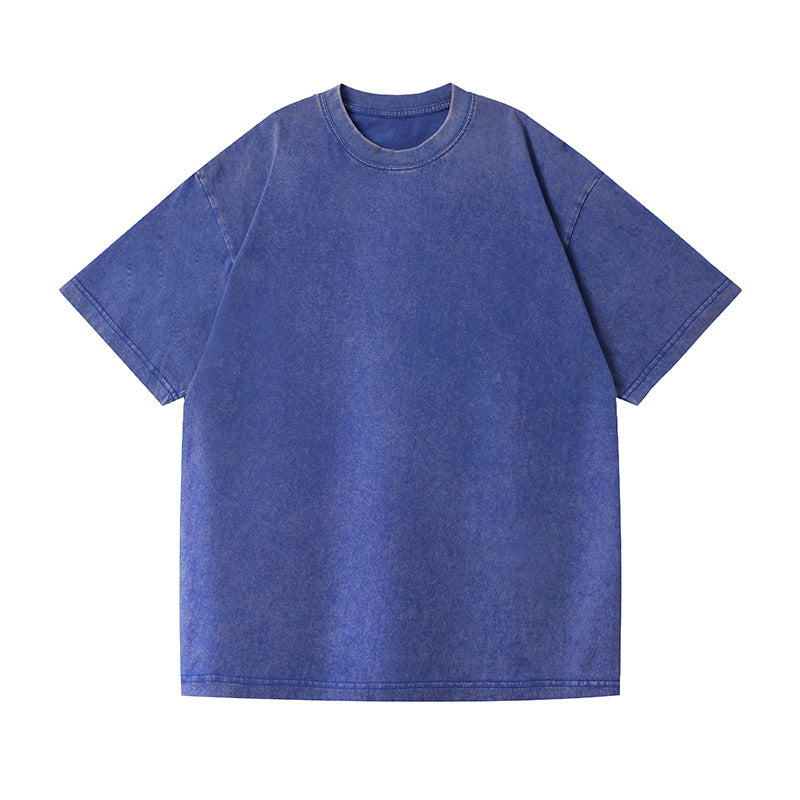 230g Vintage Washed Cotton T-Shirt - Drop Shoulder Oversized Tee Wholesale - Image 10
