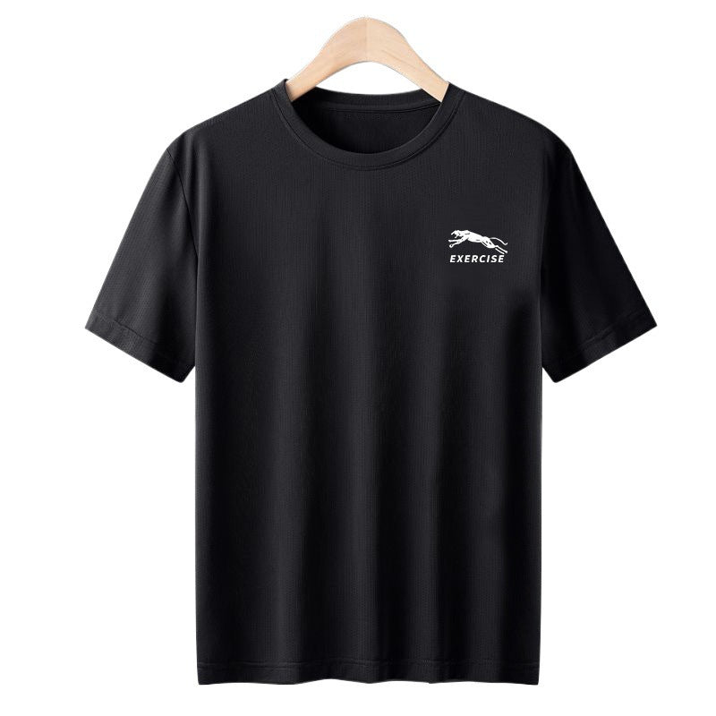 Mesh Ice Silk T-Shirt - Men's Quick Dry Breathable Sport Tee - Image 5