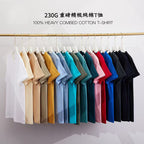 230g Cotton Drop Shoulder T-Shirt - Unisex Loose Fit Wholesale Tee - Image 1