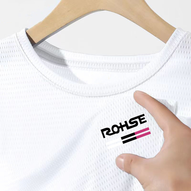Mesh Ice Silk T-Shirt - Men's Quick Dry Breathable Sport Tee - Image 10