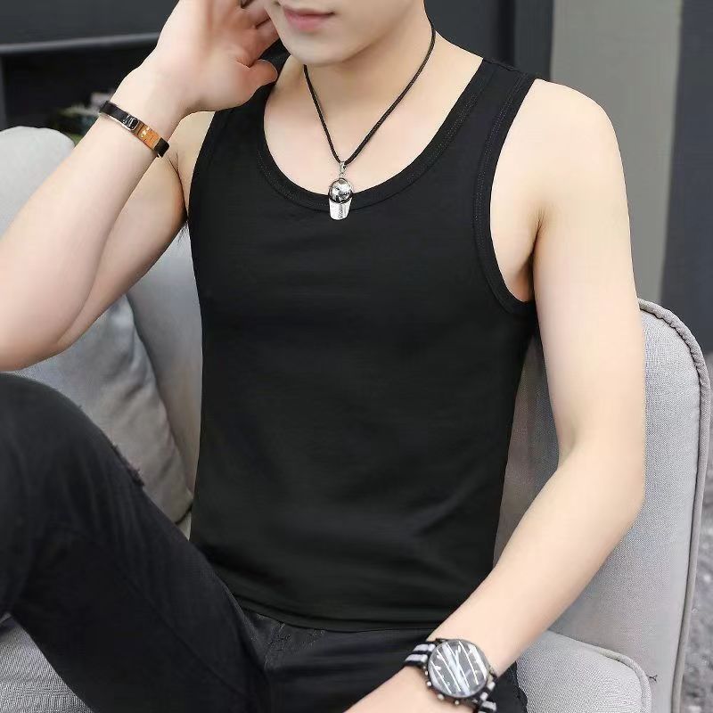 Men's Tank Top Vest - Solid Color Athletic Gym Workout Shirt - Image 7