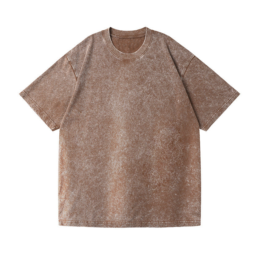230g Vintage Washed Cotton T-Shirt - Drop Shoulder Oversized Tee Wholesale - Image 12